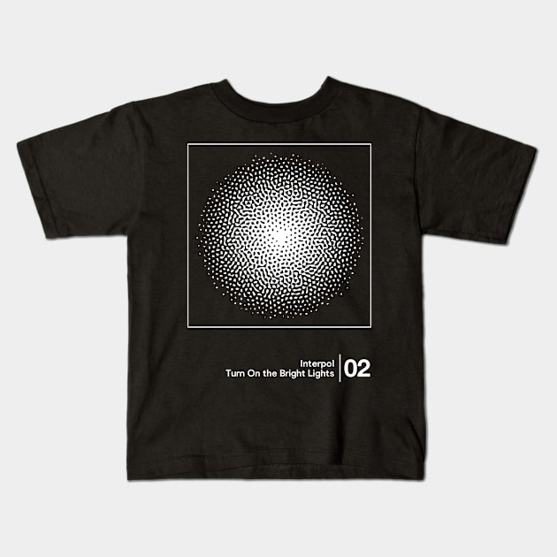 Turn on the Bright Lights / Minimalist Graphic Artwork Design Kids T-Shirt by saudade